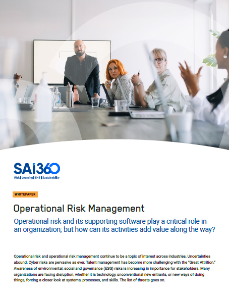 Operational Risk Management with SAI360